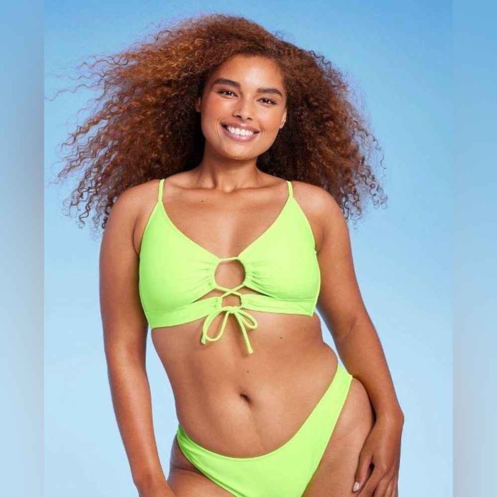 Wild Fable M/L Neon Green Bikini